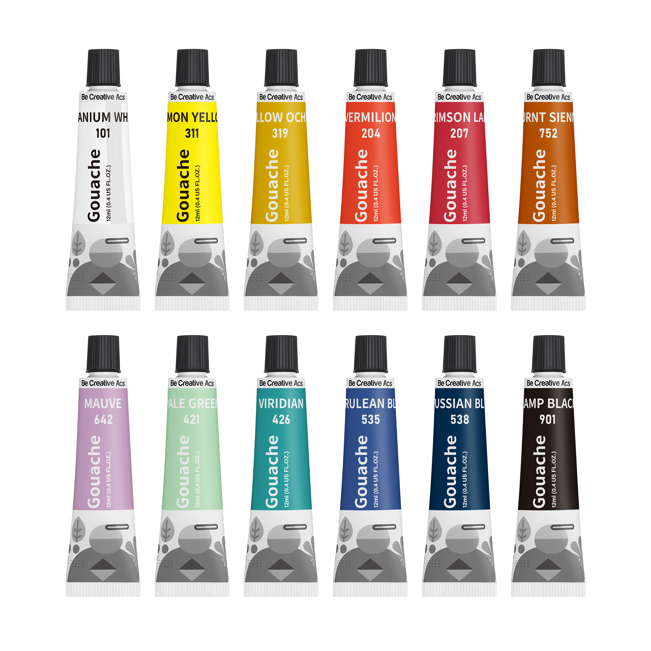 Ensemble de 12 couleurs