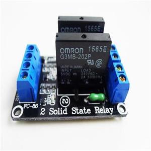 5V Low Level 2 Kanal SSR Halbleiter relais mit Sicherung SSR 250V 2A Sicherung - Product Image 1