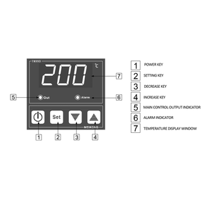 Termostato Digital Controlador de Temperatura ABS Doble Termostato Controlador de Humedad de Temperatura de Calor Frío Ajustable - Product Image 4