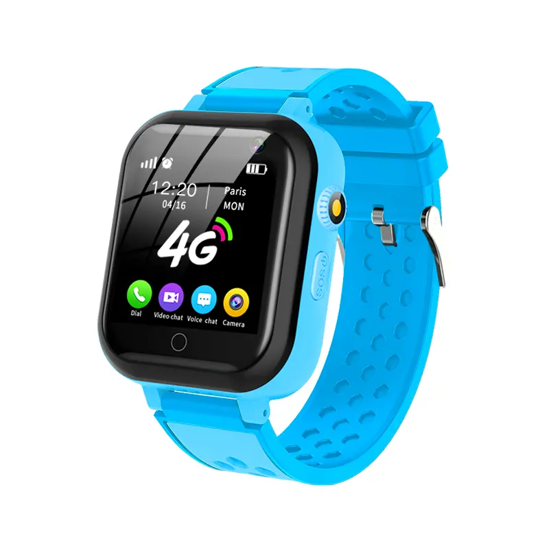Smartwatch infantil 4g, smartwatch para crianças com gps e rastreamento, dispositivo vestível, presente para meninos e meninas