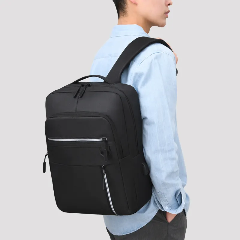 Mochila para ordenador portátil de 15,6 pulgadas para hombres, bolsas de viaje impermeables, mochila antirrobo con puerto Usb