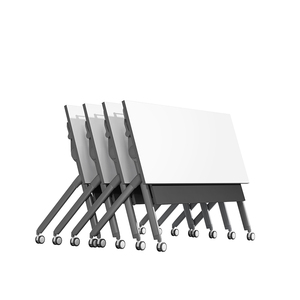 现代风格可折叠培训学生台办公会议桌免费拼接学生专业咨询台 - Product Image 4