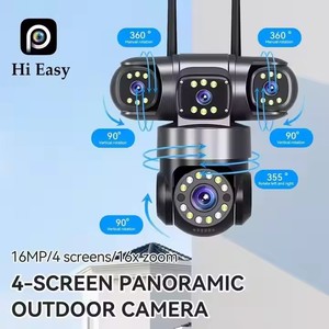 4 Objektiv 4 Bildschirm 8MP WiFi Full HD 4K CCTV Nachtsicht PTZ Netzwerk Zwei-Wege-Audio-Sicherheits alarm-CMOS Multi-Lens Dome-Kamera - Product Image 3