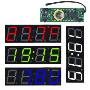 TZT 3 in 1 LED RX8025T digitale modulo di tensione della temperatura dell'orologio tempo/termometro/voltmetro DC 5-30V per Arduino - Product Image 1