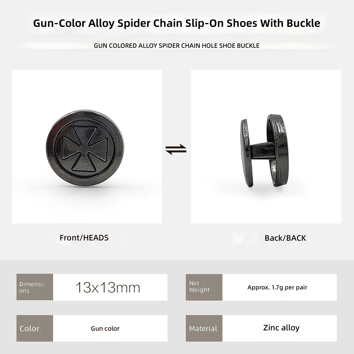 13Mm gun color round cross