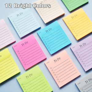 2025创意纯色待办事项列表便签Kawaii便签学生和办公室使用 - Product Image 1