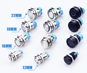 Impermeabile momentaneo chiusura a LED luce piccola Mini interruttore a pulsante 12/16/19mm in metallo interruttore a pulsante - Product Image 2