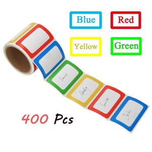 Etichette con etichette con nome semplice colorate 200 adesivi con etichetta con nome 3 1/2X2 etichette con 1/4 per ufficio, riunioni, scuola e casa