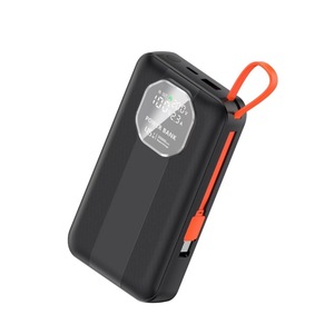 工厂低价5000毫安时电源组迷你电源组配有有线内置电缆电源组 - Product Image 1
