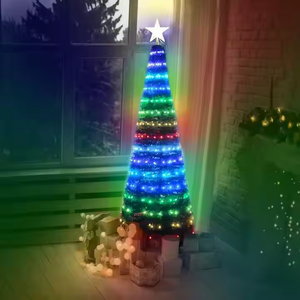 クリスマスライトリモコンクリスマスツリー飾り文字列ライトRGB音楽リズム機能防水ライト - Product Image 6