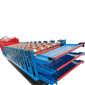 Roof and Wall Panel Three Layers Roll Forming Machine Corrugated Roof Sheet Making Machine with <strong>Advanced</strong> Cutting <strong>System</strong> - Product Image 5