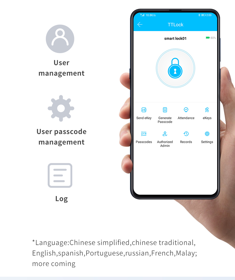 fingerprint door lock tuya smart lock cerradura inteligente intelligent lock guangdong*hyh hardware