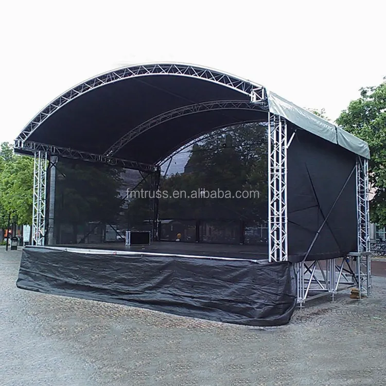 High quality wedding fashion show outdoor concert stage platform aluminum performance stage for large event