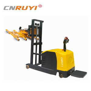 RYN capacità di carico pesante forcella Mobile di vetro Robot, contenitore di vetro strumento di scarico con carrello elevatore