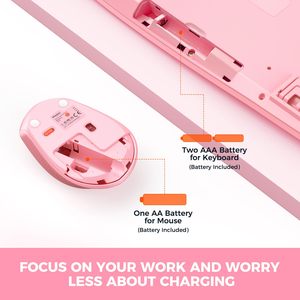 Meetion DirectorA Slim <strong>Wireless</strong> 2.4G BT5.0 Multi-System Gaming Keyboard and <strong>Mouse</strong> with <strong>Numeric</strong> <strong>Keypad</strong> Available Now! - Product Image 4