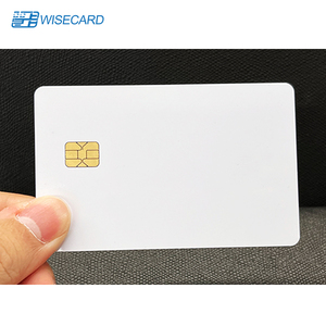 Wisecard CIU9872B芯片智能卡珍珠白色空白pvc卡，带磁条内置<span class=keywords><strong>Visa</strong></span>或万事达卡应用