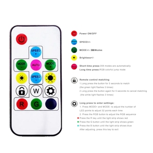 USB 5V WS2812B 2048Pixel RGB LED Dimmer Controller Fernbedienung 14Key RF Für WS2812 3PIN LED Strip - Product Image 2