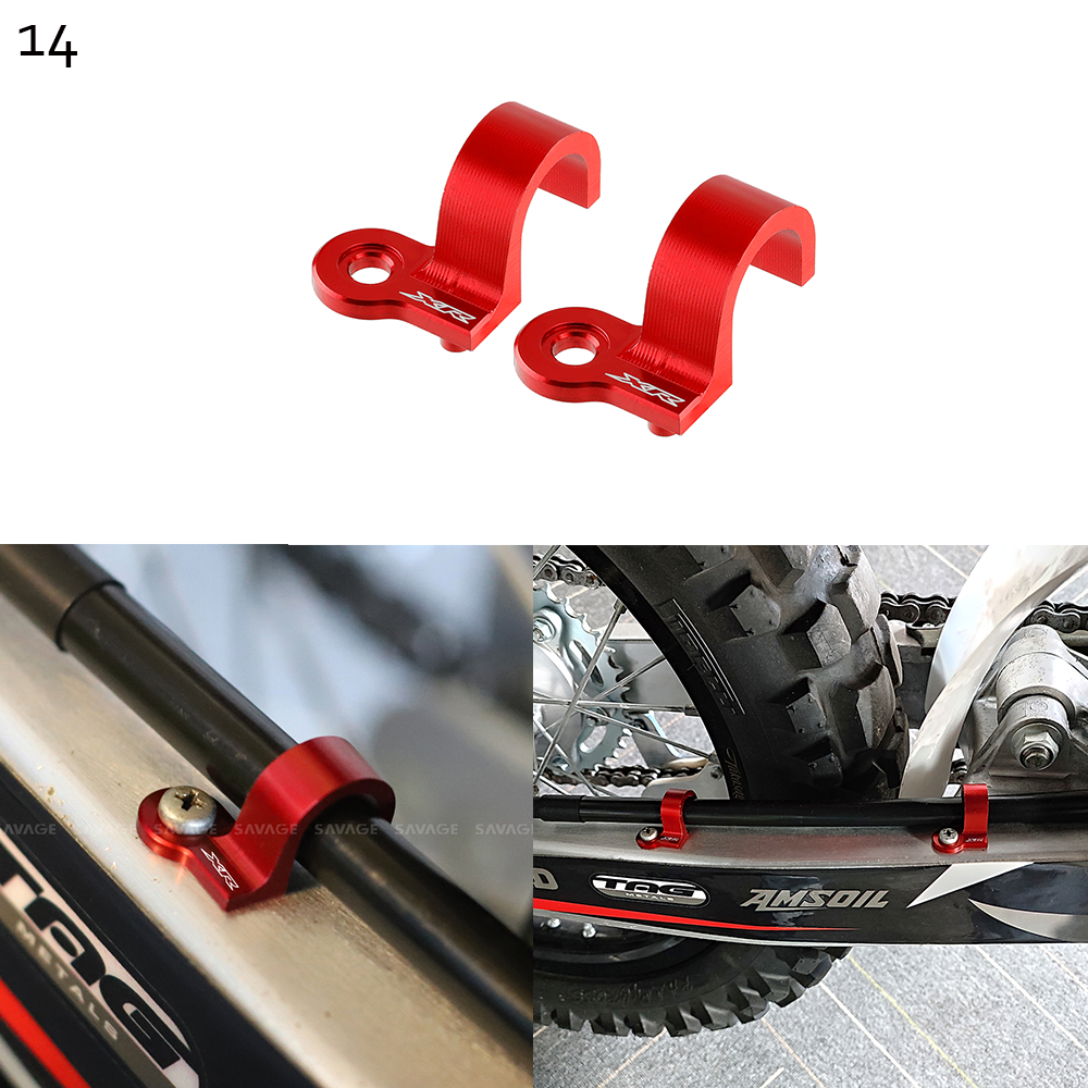 14) Guides de tuyau de frein arrière 2 pcs