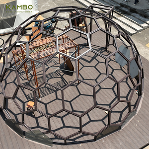 זכוכית צלולה גג geodesic חצי כדור כיפה אוהל לבית קפה ומסעדה מעוצב עיצוב הבית בועה