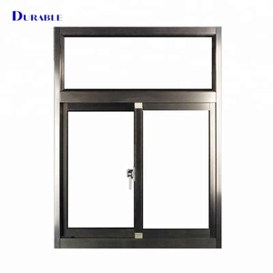 Kasırga darbe pencereler çift camlı alüminyum çerçeve yalıtım temperli ev ev sürgülü pencereler 3 parça sürgülü pencere - Product Image 1