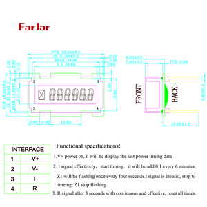 6-stelliger Zähler für den LCD-Timer mit präziser Zeiter fassung - Product Image 2