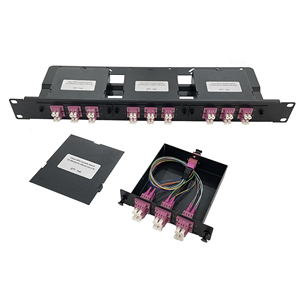 Panel de conexión de fibra óptica de montaje en rack MTP MPO de 12 24 36 puertos para centro de datos de alta densidad con módulos de casete OM4 MPO - Product Image 1