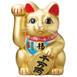 Renkli desenler muhteşem bir görünüm süsler altın şanslı kedi - Product Image 2