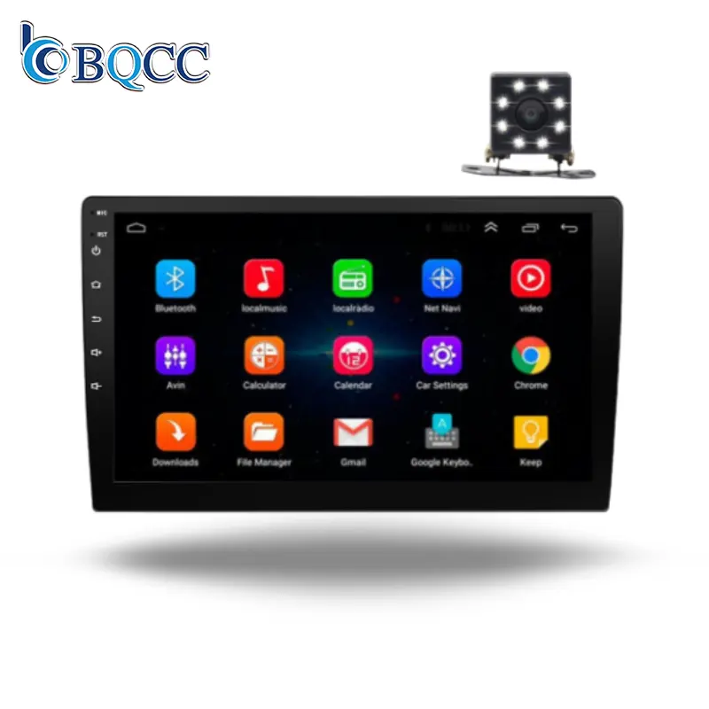 BQCC 10 "Android13 Auto spielen 2 Din HD IPS Bildschirm WIFI FM AM Android Auto GPS Navigation Autoradio Stereo für Passat KIA FAIT BMW