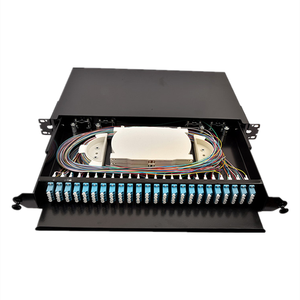 FTTH 24 puertos SC/LC/FC/ST Saidas Marco de distribución de fibra óptica Patch Panel De Fibra Optica Odf para uso en telecomunicaciones - Product Image 2