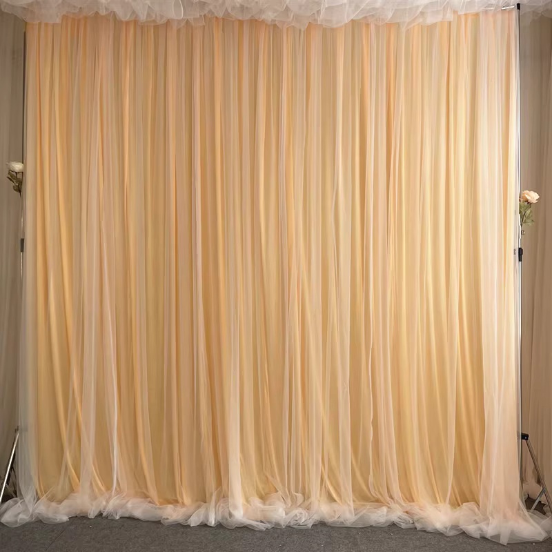 N°31 champagne profond + tulle blanc