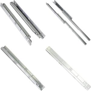 Corrediças de Gaveta Silenciosas de Aço Inoxidável com Extensão Total para Caixas de Gaveta de 16mm de Espessura, 457mm de Comprimento, 3 Pares com Fechamento Suave - Product Image 1