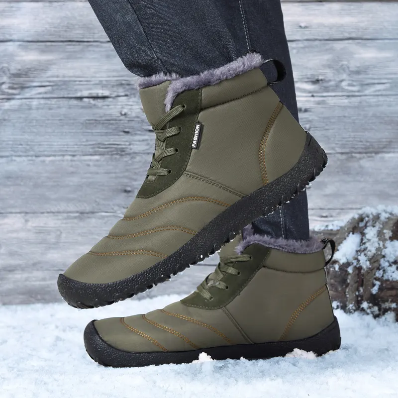 Bottes d'hiver d'escalade et de pêche unisexes Chaussures de randonnée imperméables pour hommes Nouvelles bottes de neige d'extérieur