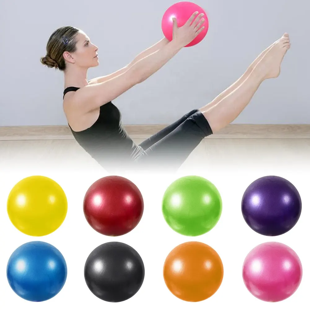 Pelota de Yoga de PVC para hacer ejercicio, pelota antiráfaga con logotipo personalizado, gran núcleo, Pilates, gimnasio, Fitness, 25cm, venta al por mayor, 2023