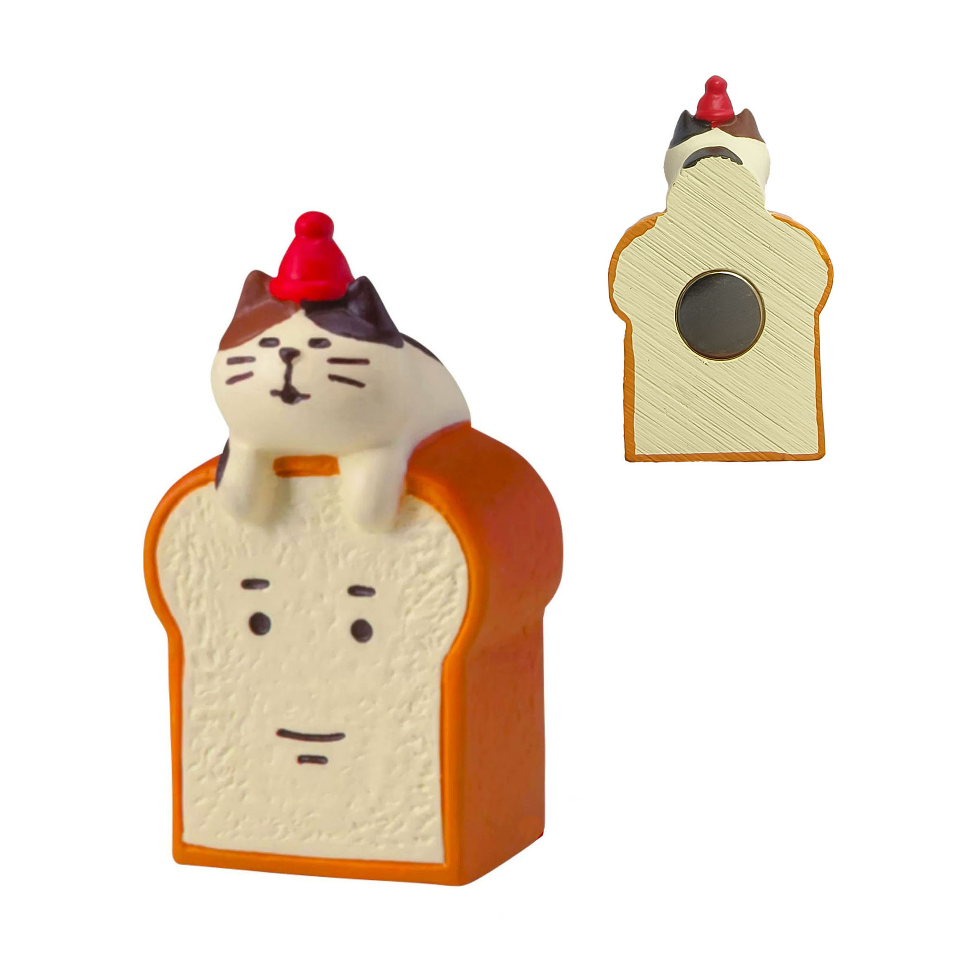 Bread squares on the fridge