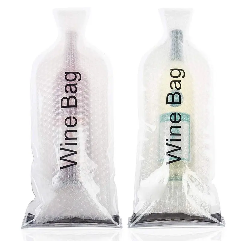 Promosyon yeniden kullanılabilir seyahat plastik şarap şişesi koruyucu sızdırmaz piknik şarap şişesi s çantası