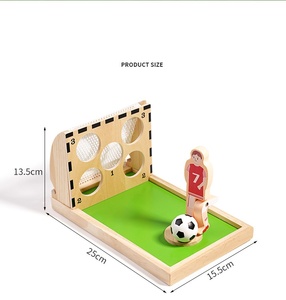 子供用木製クラシック卓上サッカーゲーム家族向けエクササイズハンドアイコーディネーションおもちゃ - Product Image 5