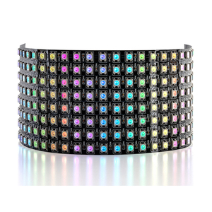 1PCS-5PCS DC5V WS2812B pannello LED flessibile digitale indirizzabile individualmente schermo a matrice RGB WS2812 modulo IC luce 64/256 Pixel