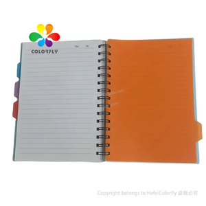 Pp Abdeckung bunte niedliche spiral gebundene Spule Notebook 5 Thema mit farbigen Index Tab Teiler - Product Image 6