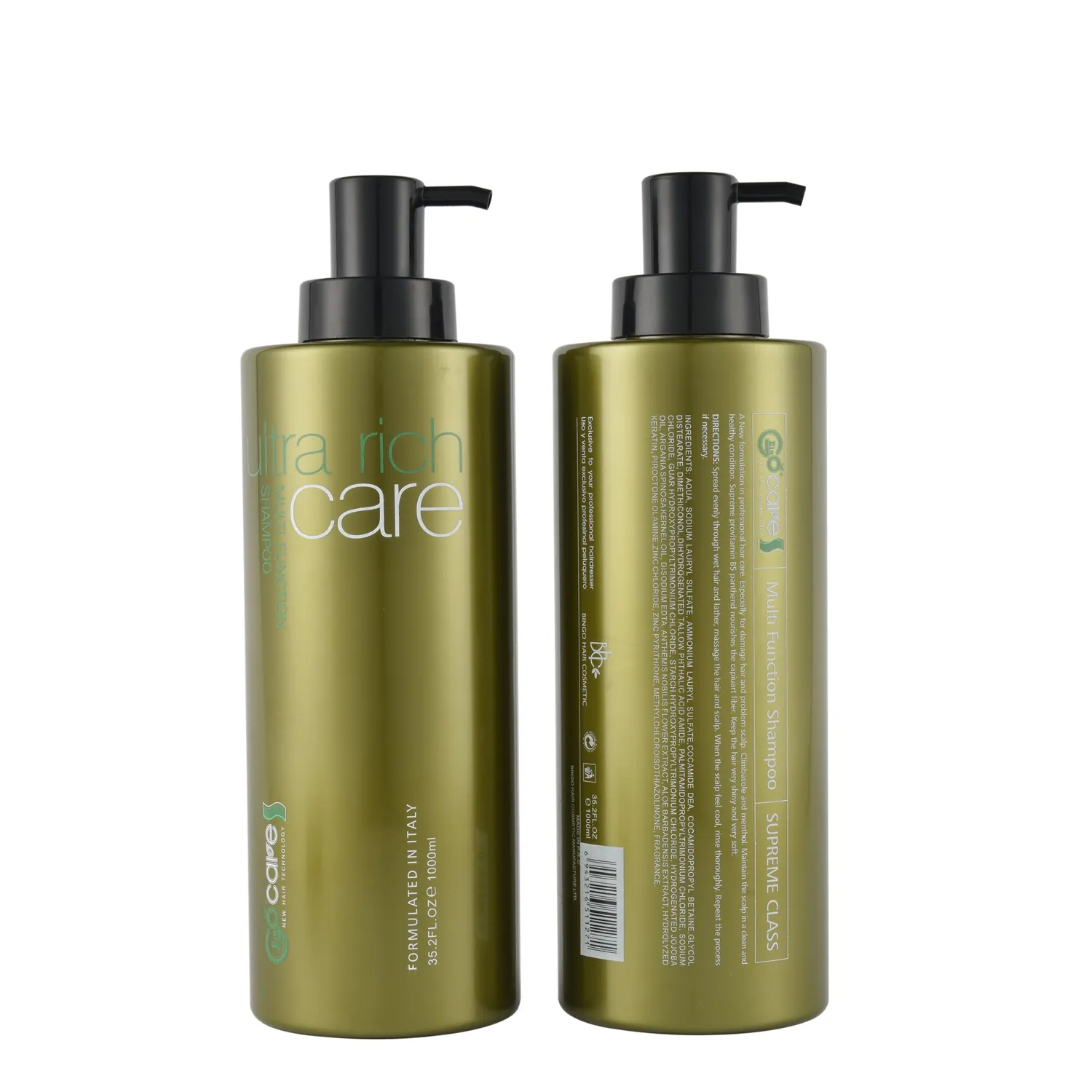 Italy Gocare Natural Silk Shampoo And Conditioner Multi Function Hair Shampoo