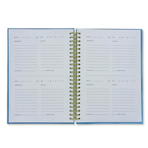 Custom A5 Workout <strong>Log</strong> Journal Linen Fabric Spiral Fitness Planner <strong>Notebook</strong> Thread Sewing Custom <strong>Printed</strong> Promotional <strong>Notebooks</strong> - Product Image 3