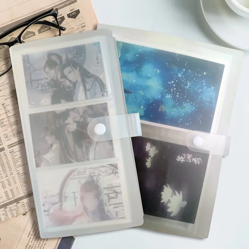 Álbum de fotos transparente 3 ''álbum de fotos de boda Kpop Idol fotos boleto recoger marcos
