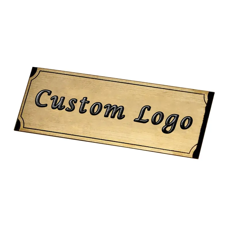 De alta calidad de Metal personalizado famoso diseñador de marca bolso de logotipos