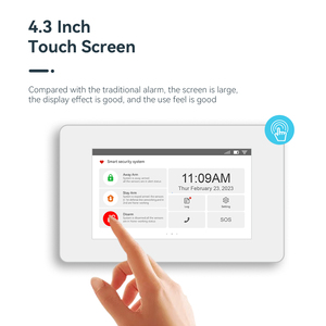 IOS Android APP Wireless Home sistema de alarma segura inteligente WIFI GPRS GSM Intercom Sistema de alarma de control remoto - Product Image 6
