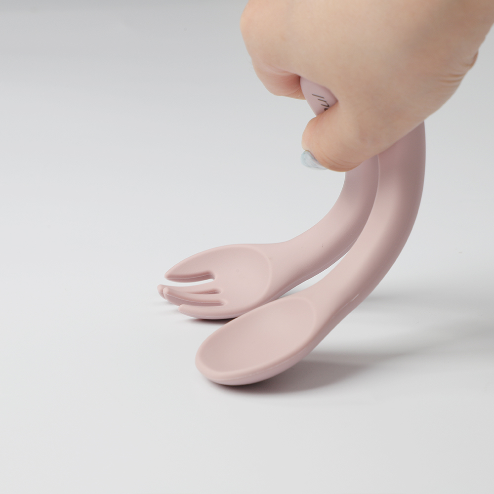Cuillère-fourchette en silicone