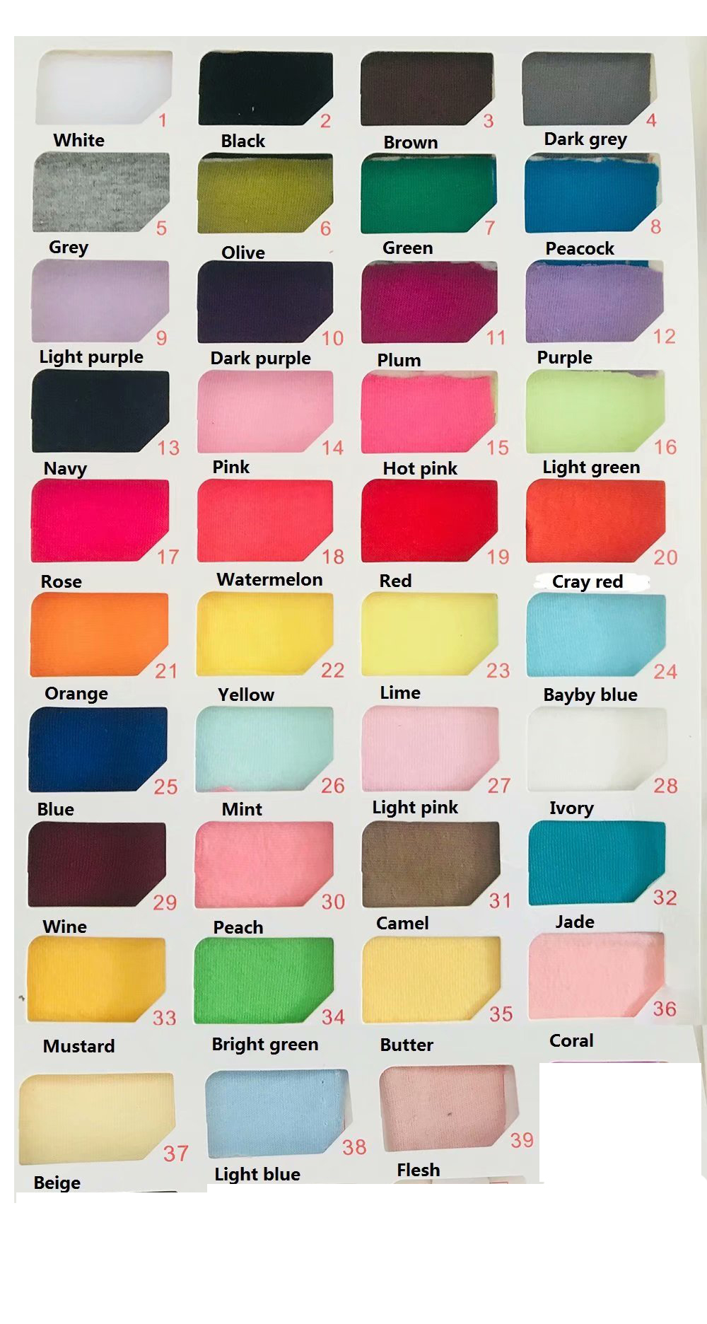couleur de la note
