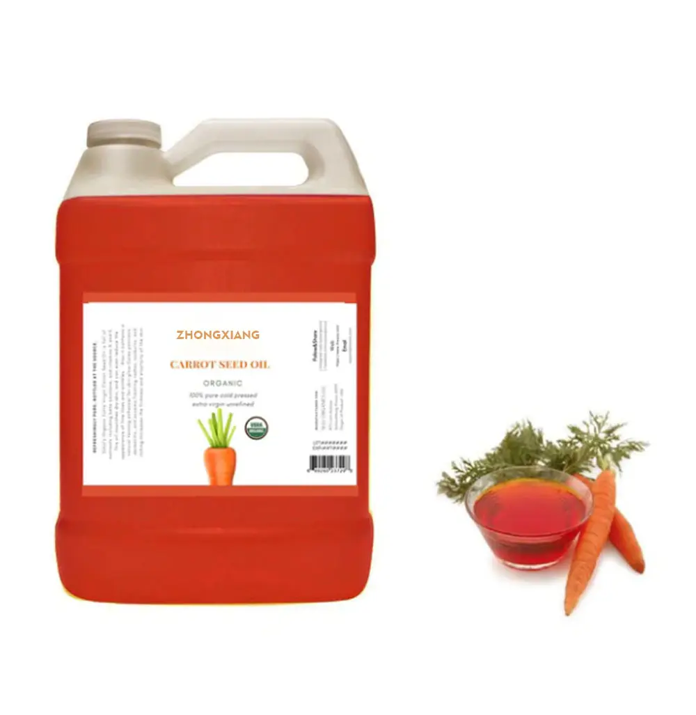 Aceite de semilla de zanahoria para masaje de cuerpo completo, aceite de semilla de zanahoria para cosmética