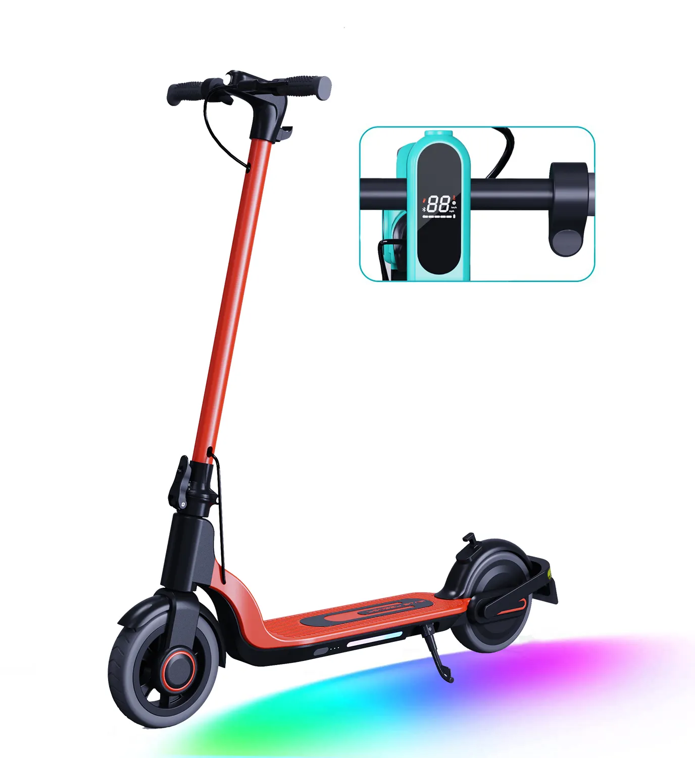 LCD display 8.5" wheel strong suspension scooter electric adult foldable Two Wheels Off Road electric scooters