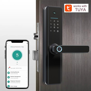 Anahtarsız giriş Tuya akıllı kapı kilidi parmak izi biyometrik elektrikli kilit akıllı kilidi ile kamera - Product Image 3