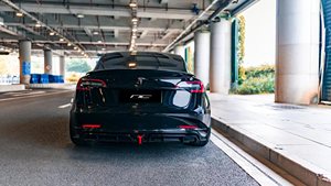 N & C yeni stil ABS malzeme parlak siyah 6 farklı stilleri Tesla Model3 arka difüzör için arka difüzör vücut kiti - Product Image 5