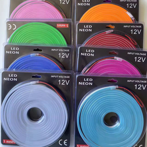 Custom5m pembe kiti IP67 su geçirmez yumuşak şerit 6mm Led esnek Neon işık Led lekesiz 12v Ultra ince silikon metre başına 110 adet - Product Image 3